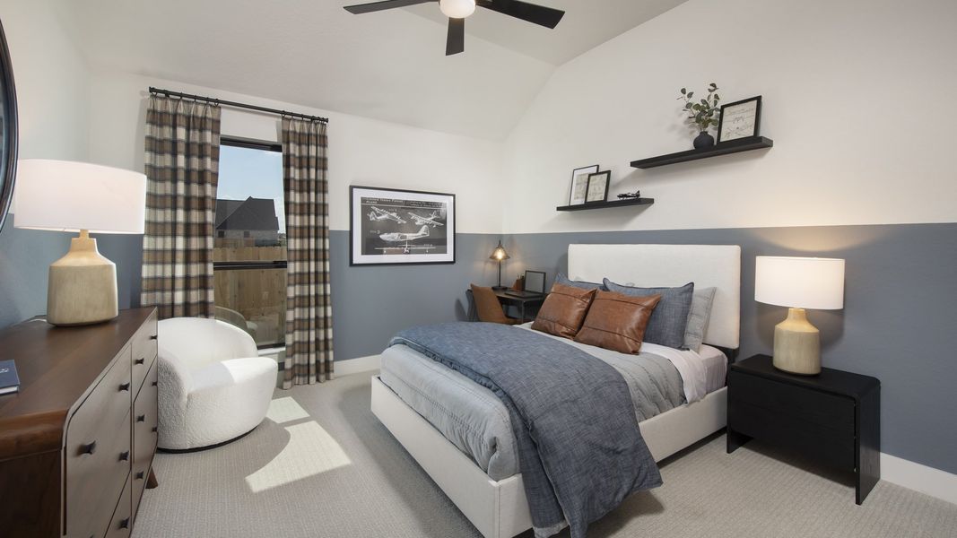 Furnished interior in a model home at Cibolo Valley Heights 65' in Cibolo (Image 21).