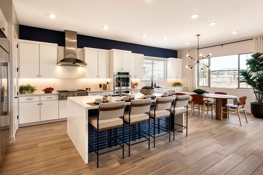 Furnished interior in a model home at Waterston Central in Gilbert (Image 7).