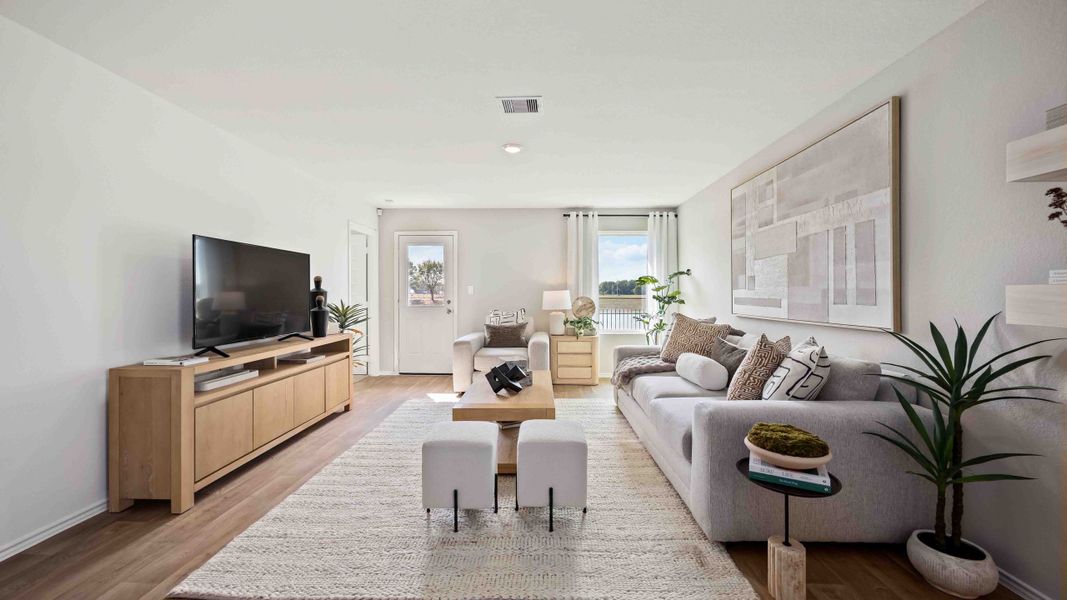 Furnished interior in a model home at Garver Heights in Houston (Image 21).