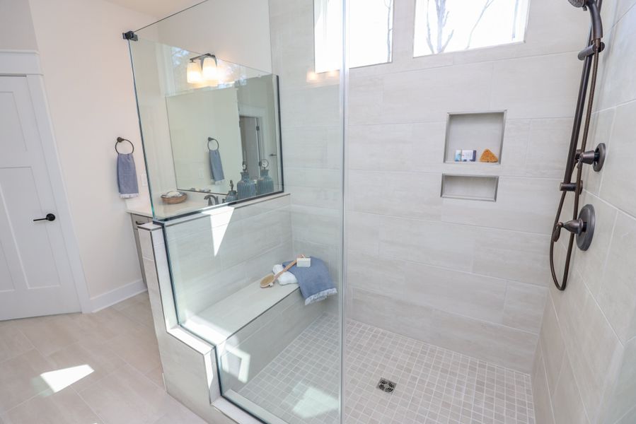 Furnished interior in a model home at Grove Park in Clemmons (Image 22).