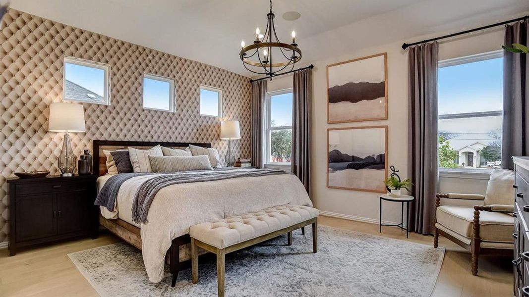Furnished interior in a model home at Casinas at Gruene in New Braunfels (Image 13). Furnished interior in a model home at Casinas at Gruene in New Braunfels (Image 13).