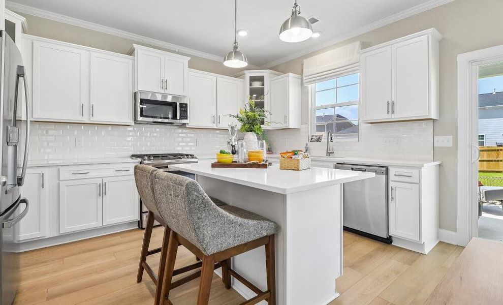 Furnished interior in a model home at Ashton Lakes in Lexington (Image 7).