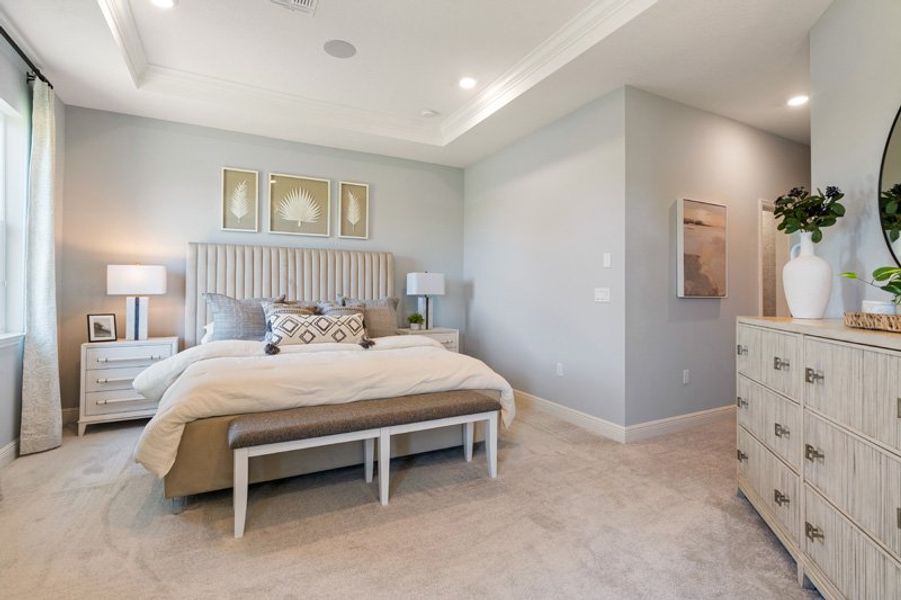 Furnished interior in a model home at Spirit Of Sebastian in Sebastian (Image 53). Furnished interior in a model home at Spirit Of Sebastian in Sebastian (Image 53).