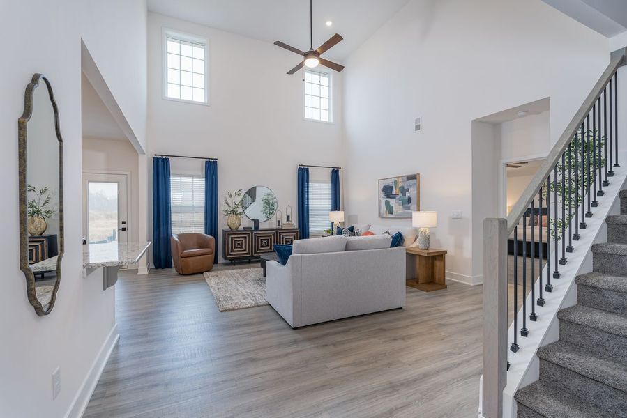 Furnished interior in a model home at Kerns Ridge in Salisbury (Image 6). Furnished interior in a model home at Kerns Ridge in Salisbury (Image 6).