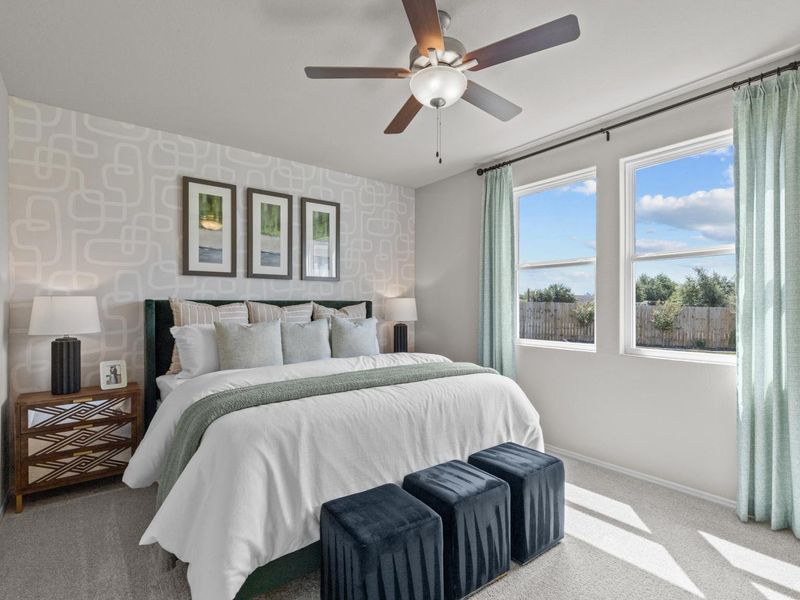 Furnished interior in a model home at Comanche Ridge in San Antonio (Image 10).