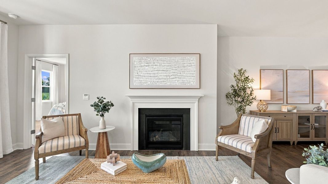 Furnished interior in a model home at West New Bern in New Bern (Image 21).
