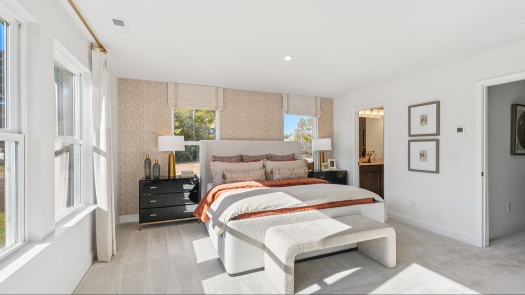 The Litchfield plan by DRB Homes in Withrow Heights - Primary Bedroom