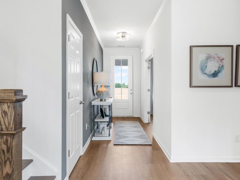 Furnished interior in a model home at Cedar Farms in Winder (Image 5).