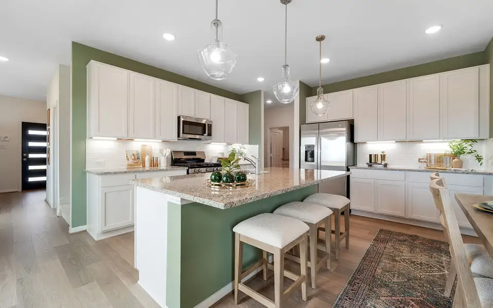 Furnished interior in a model home at Garden Grove in San Antonio (Image 6). Furnished interior in a model home at Garden Grove in San Antonio (Image 6).