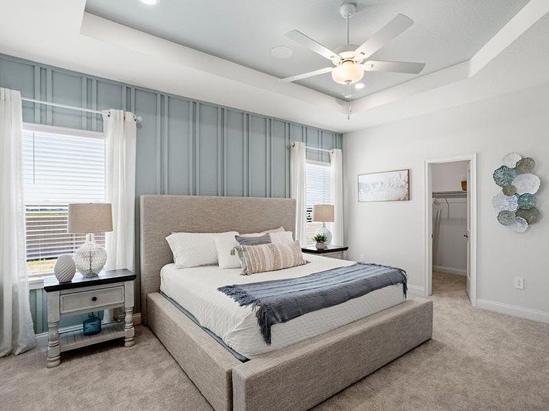 Homes at Bellaviva include a spacious owner`s suite - Shelby model home in Auburndale, FL