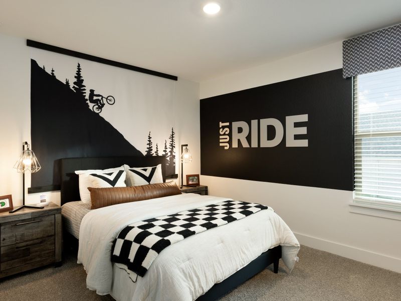 Furnished interior in a model home at Ashford Park - Texana Series in Corinth (Image 16).