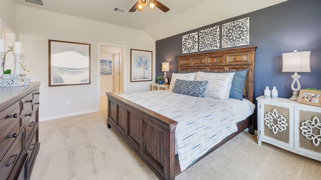 Furnished interior in a model home at Liberty Village in Brenham (Image 17).