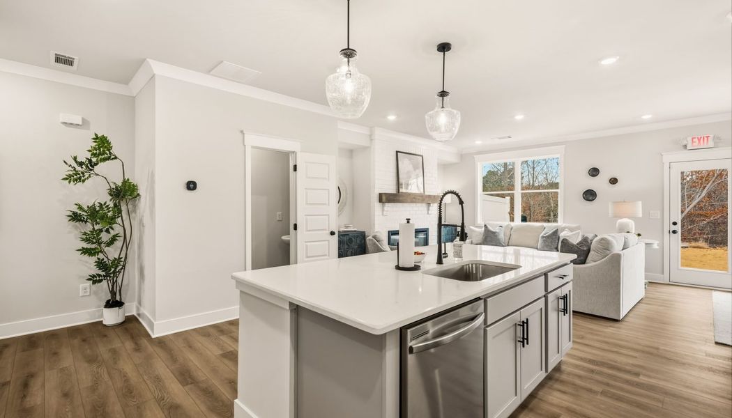 Furnished interior in a model home at Millstone at Mundy Mill in Gainesville (Image 18).