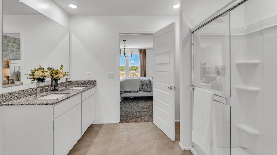 Furnished interior in a model home at Blackhawk in Tucson (Image 37).