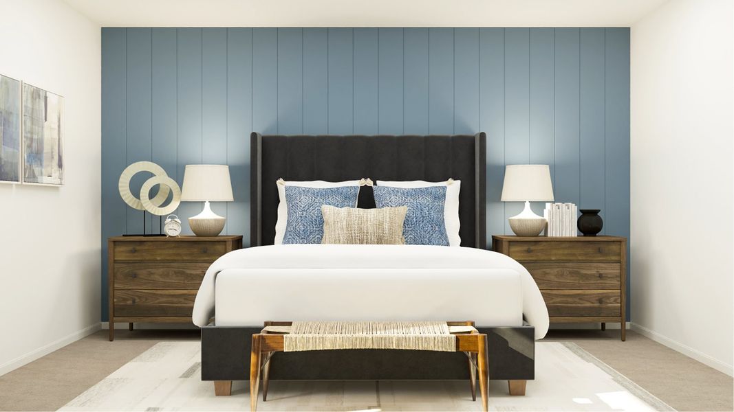 Furnished interior in a model home at Southton Meadows: Belmar Collection in San Antonio (Image 13).