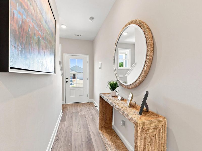 Furnished interior in a model home at Bailey Park in Fayetteville (Image 6).