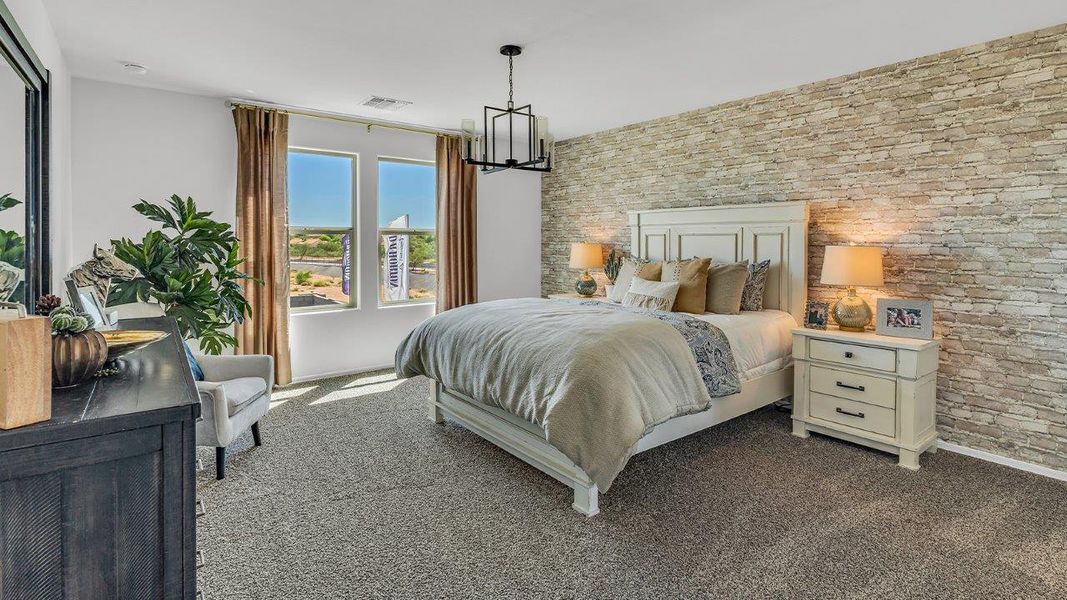 Furnished interior in a model home at Blackhawk in Tucson (Image 30).