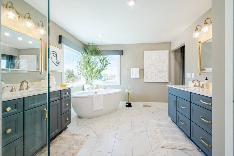 Furnished interior in a model home at Watson at Flowers Plantation in Clayton (Image 46).