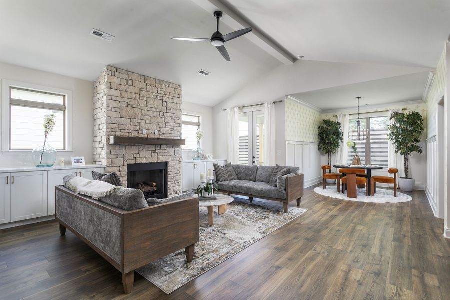 Furnished interior in a model home at Heritage Walk in Chattanooga (Image 8).