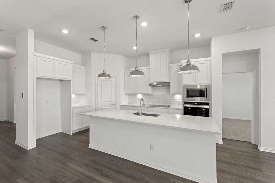 Furnished interior in a model home at Willow Springs 50's in Fort Worth (Image 21).