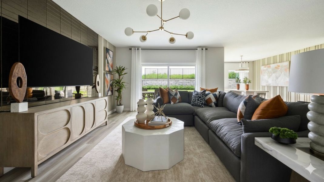 Furnished interior in a model home at Wynnstone in Davenport (Image 4).