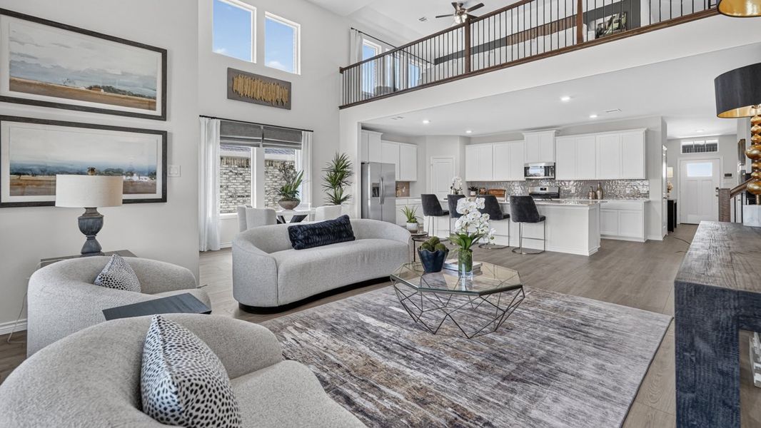 Furnished interior in a model home at Windchime in Celina (Image 11). Furnished interior in a model home at Windchime in Celina (Image 11).