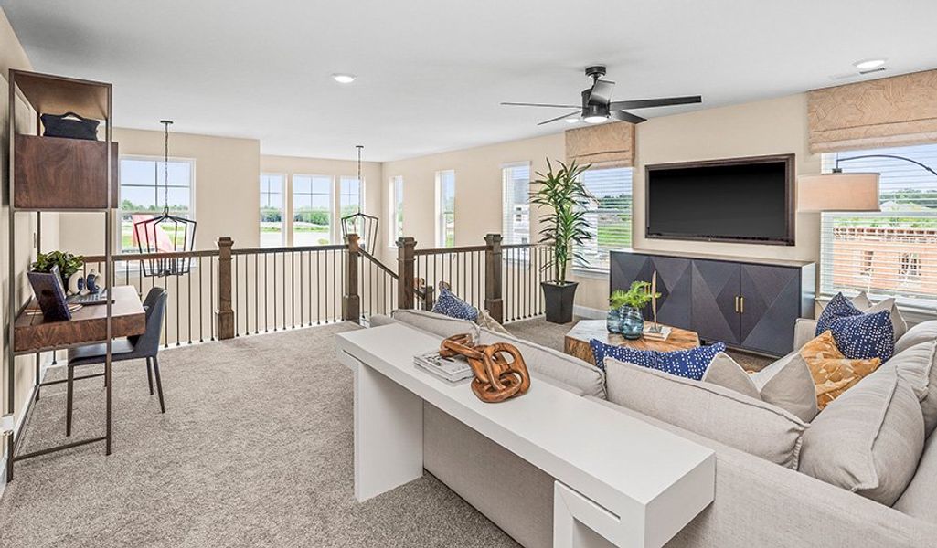 Furnished interior in a model home at Emerson Walk in Nashville (Image 3). Furnished interior in a model home at Emerson Walk in Nashville (Image 3).