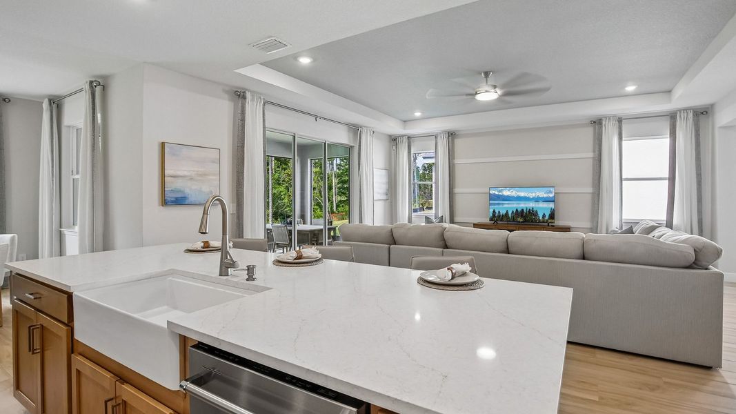 Furnished interior in a model home at Hammock at Two Rivers in Zephyrhills (Image 65).