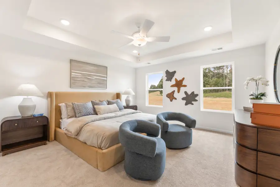 Furnished interior in a model home at Oakhill Estates in Adairsville (Image 47). Furnished interior in a model home at Oakhill Estates in Adairsville (Image 47).