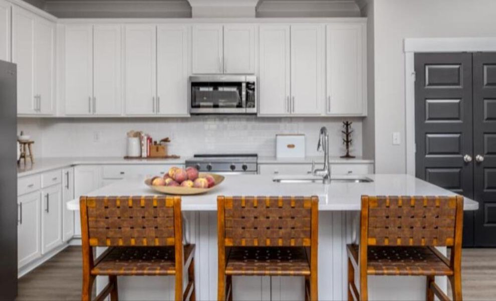 Furnished interior in a model home at Black Forest Pointe in Benson (Image 6).