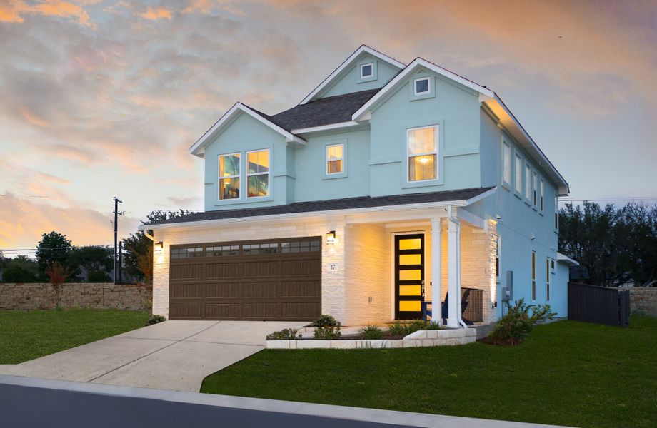 Front exterior of a home in the Clear Creek community, located in Round Rock, TX (Image 4).