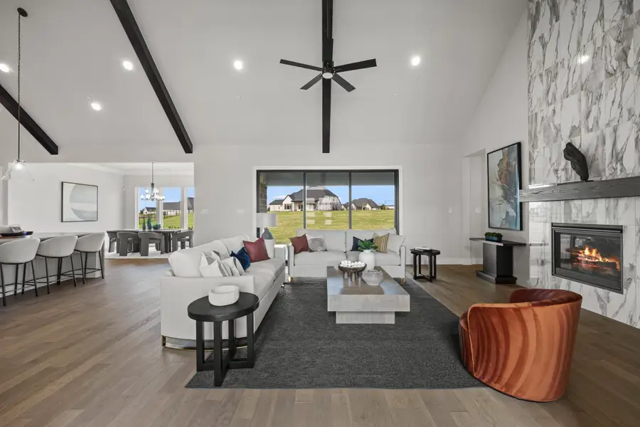 Furnished interior in a model home at Ridge Pointe Estates in McLendon-Chisholm (Image 3).