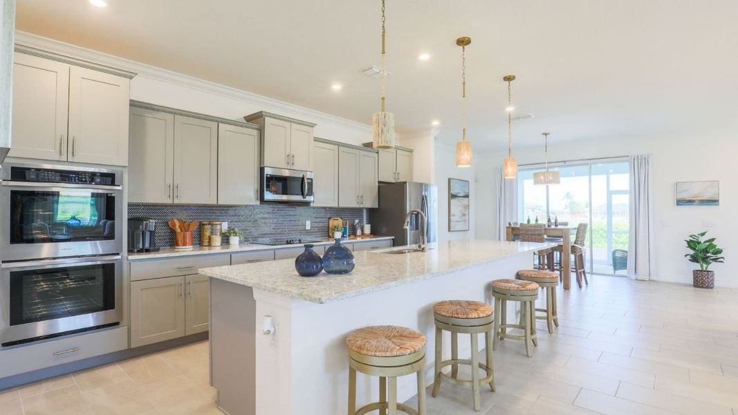 Furnished interior in a model home at Hontoon Reserve in Deland (Image 6).