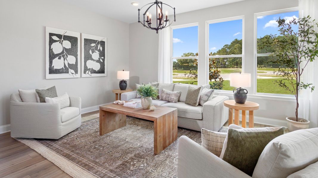 The Lawson living room