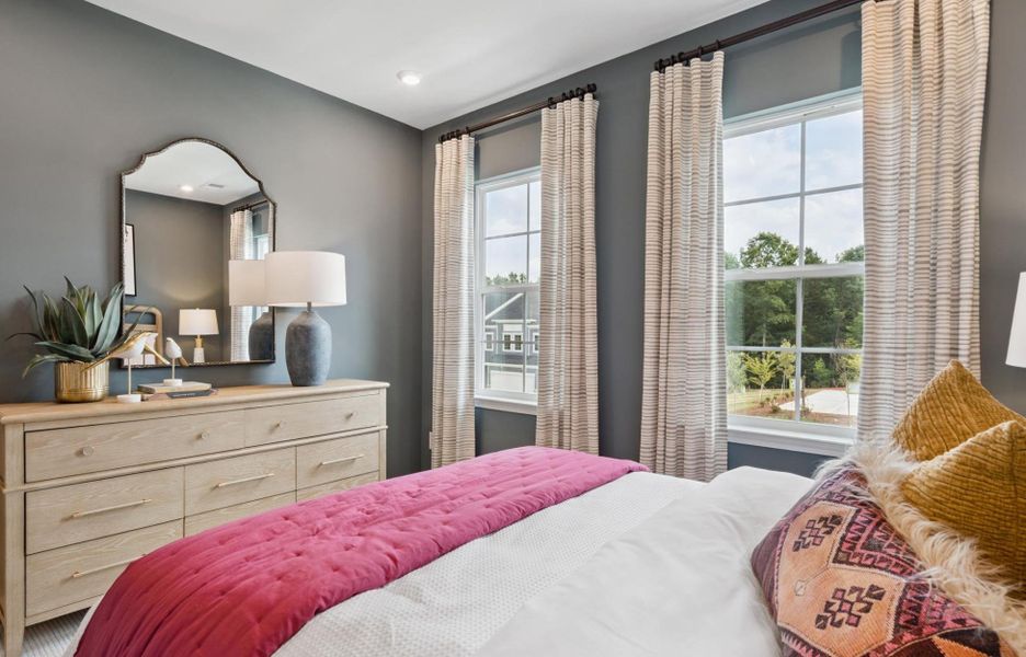 Furnished interior in a model home at Millstone in Cramerton (Image 23).