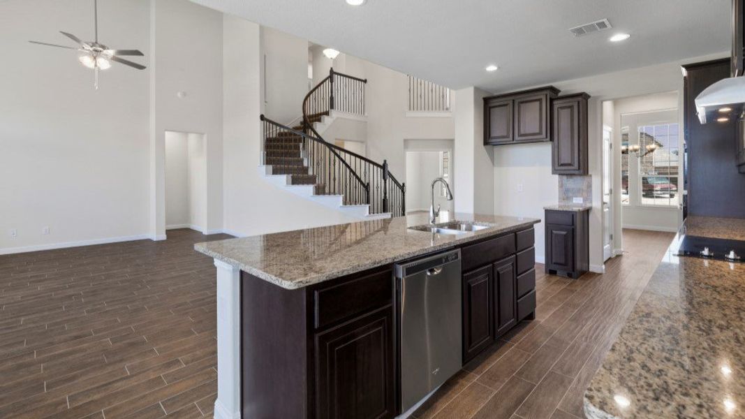 Furnished interior in a model home at Eden Ranch in Arlington (Image 8).