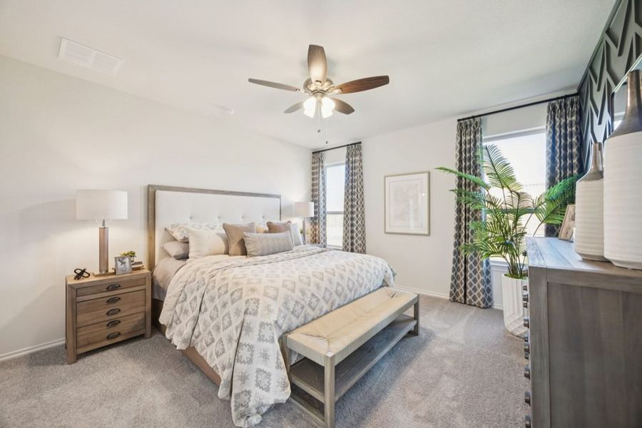 Furnished interior in a model home at Churchill in Anna (Image 14).