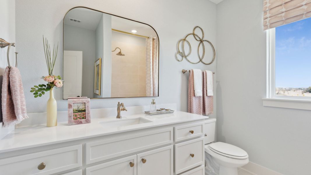 Furnished interior in a model home at Painted Tree 50' Series in McKinney (Image 44). Furnished interior in a model home at Painted Tree 50' Series in McKinney (Image 44).