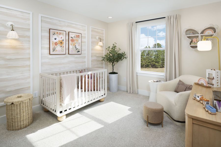 Furnished interior in a model home at Madison Park in Lillington (Image 10).