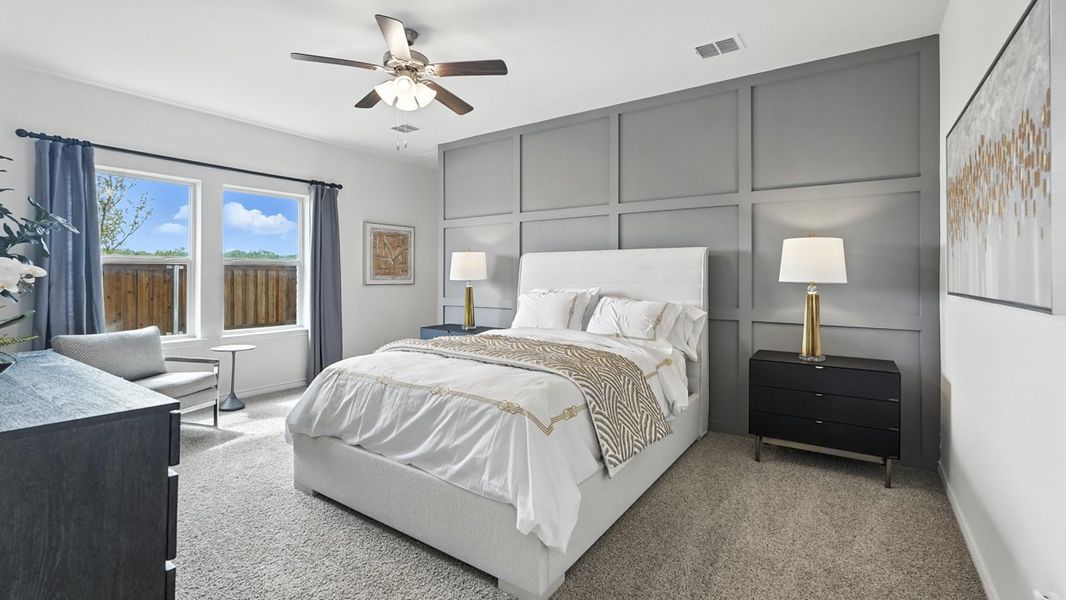 Furnished interior in a model home at Lilybrooke at Legacy Hills in Celina (Image 48).