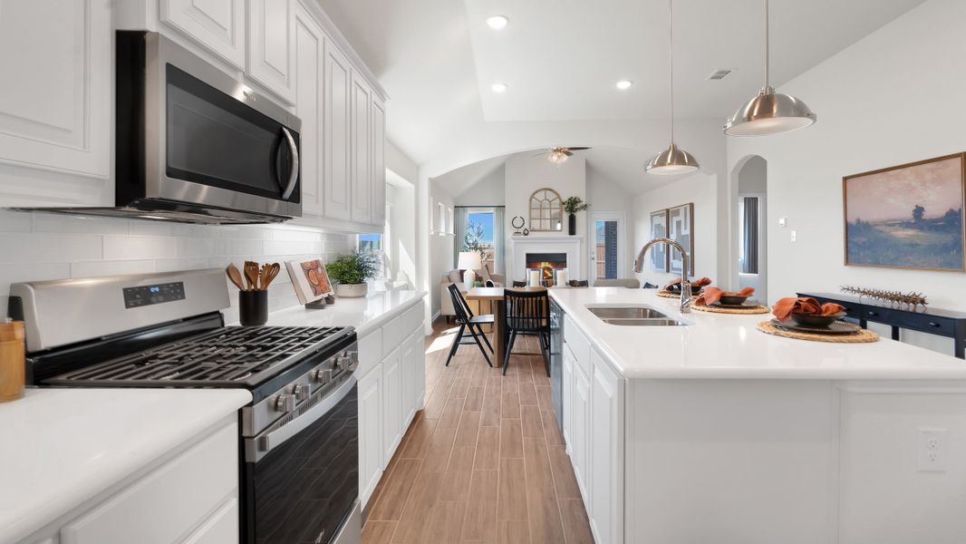 Furnished interior in a model home at Silo Mills - Select Series in Joshua (Image 25).