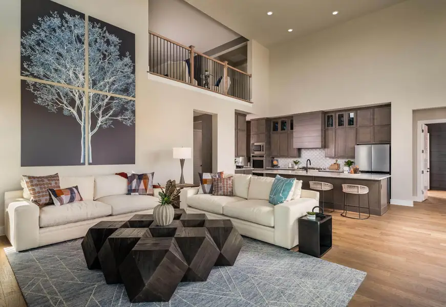 Furnished interior in a model home at Sweetgrass in Haslet (Image 10).