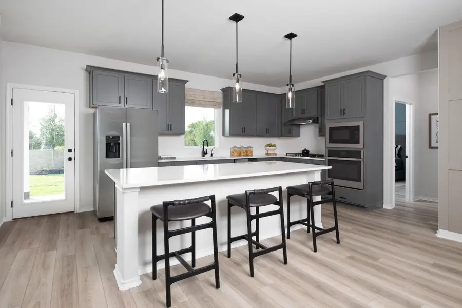 Furnished interior in a model home at Arcadia Ridge in San Antonio (Image 6).