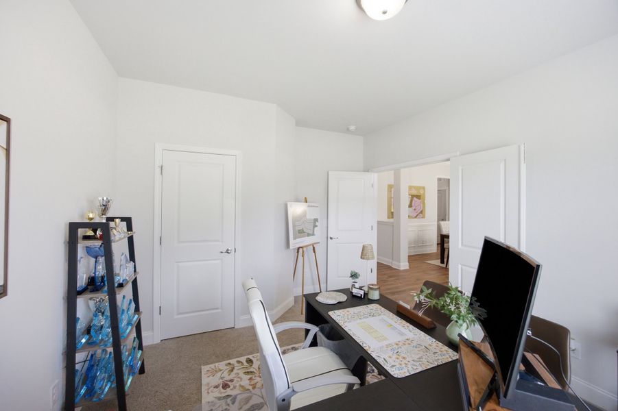 Furnished interior in a model home at Northlake in Statesville (Image 5).