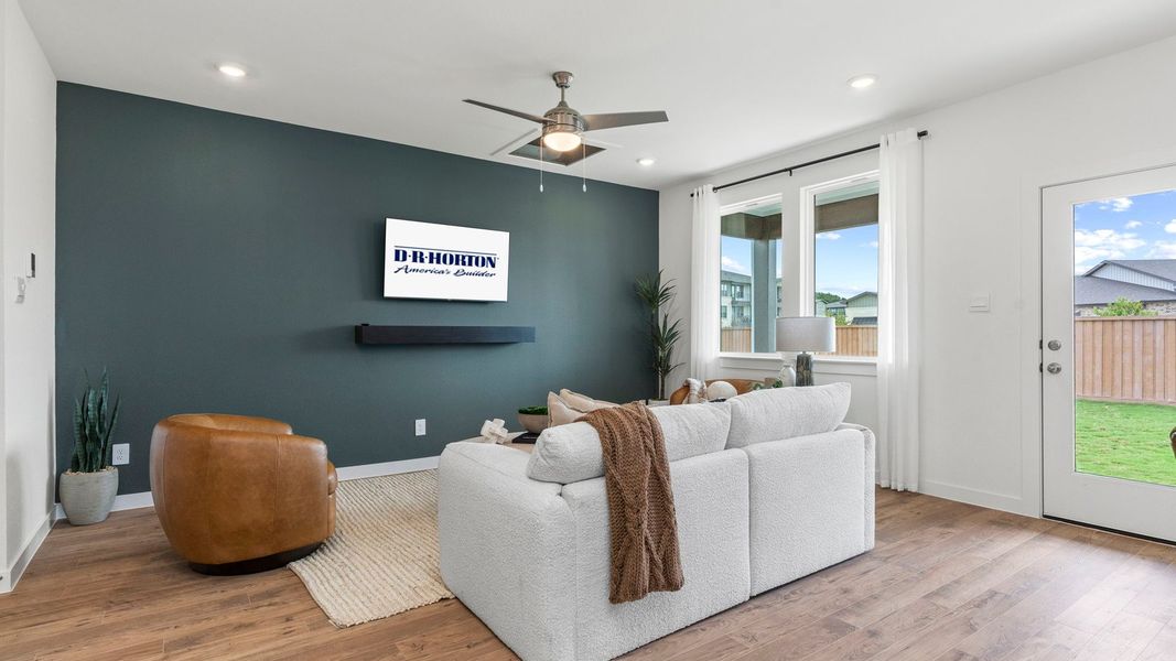 Furnished interior in a model home at Villarosa at Tamarron in Katy (Image 45).