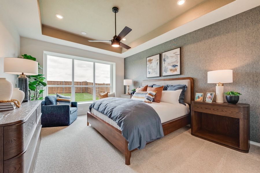 Furnished interior in a model home at Meadow Park at The Meadows in Krugerville (Image 23).