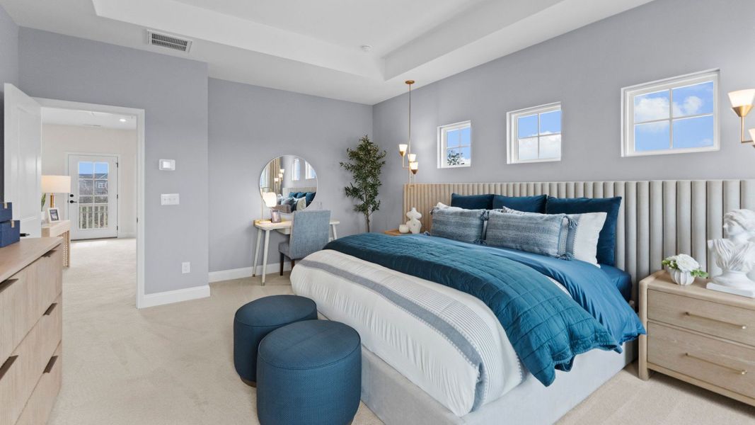 Furnished interior in a model home at Miller Farm Single Family Homes in Pineville (Image 46). Furnished interior in a model home at Miller Farm Single Family Homes in Pineville (Image 46).