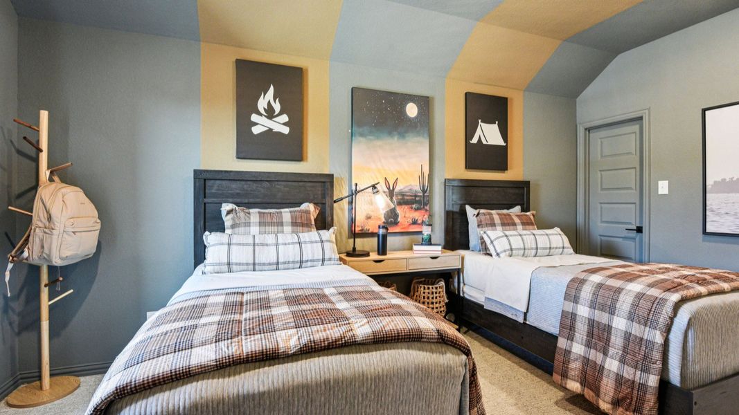Furnished interior in a model home at Clear Creek in New Braunfels (Image 53).
