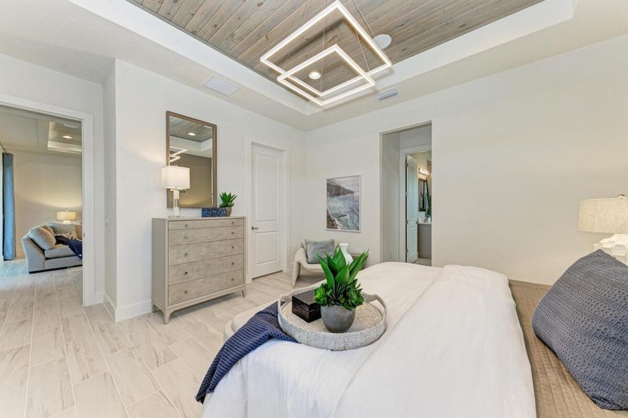 Furnished interior in a model home at Inspiration at Watercolor Place in Bradenton (Image 245).