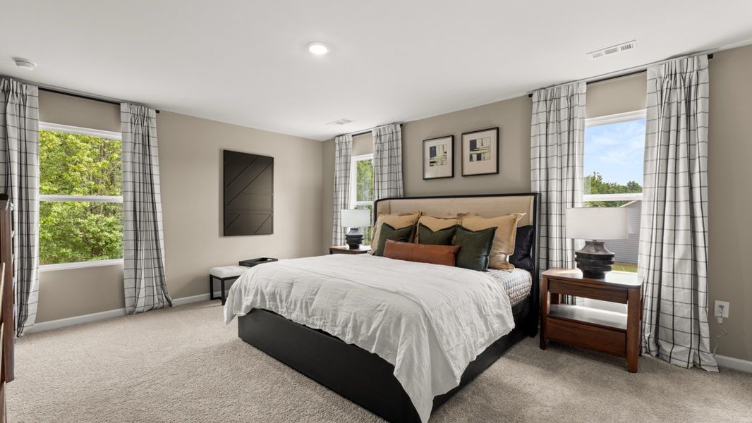 Furnished interior in a model home at Grandview at Lanier in Dawsonville (Image 20).